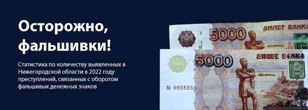 В Нижегородской области назвали самые популярные купюры у фальшивомонетчиков
