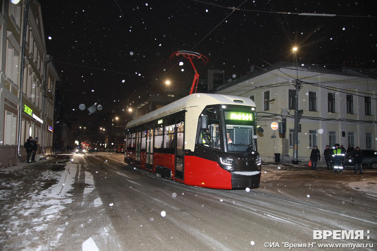 Трамвай «МиНиН» начал работать на нижегородском маршруте №22