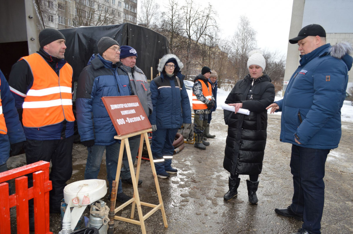 Проверка водооткачивающей техники состоялась в Московском районе