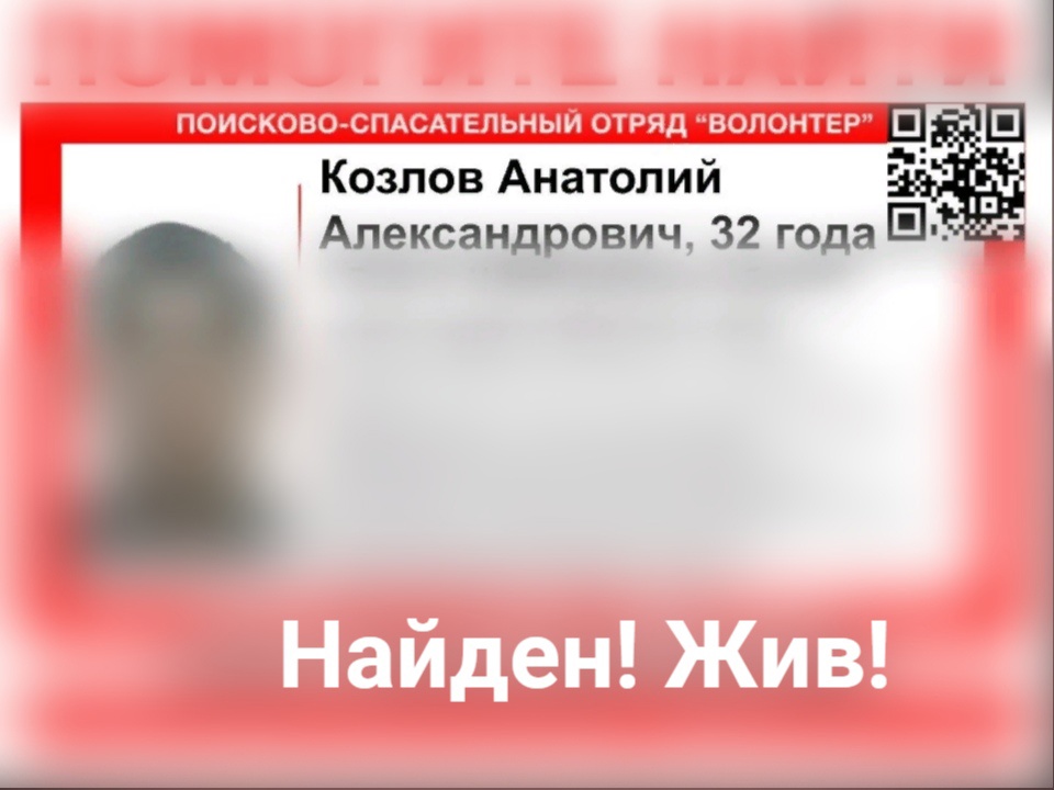 Пропавший в Нижегородской области Анатолий Козлов найден