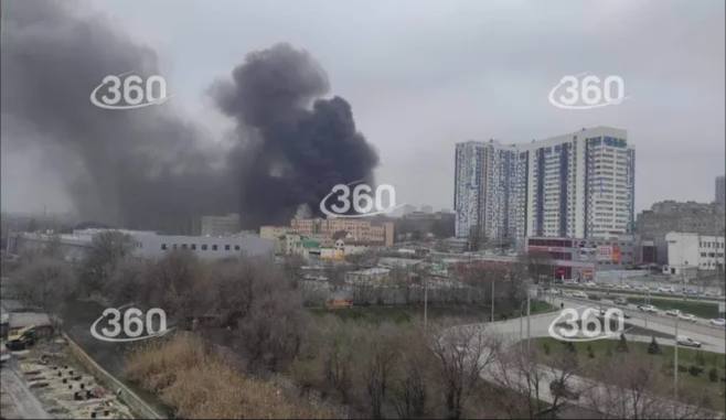 В здании пограничного управления ФСБ по Ростовской области произошел пожар