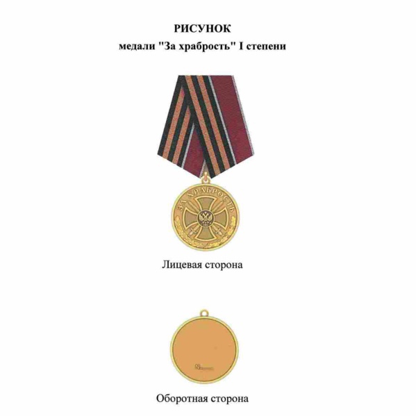 Медаль «За храбрость» учреждена в РФ