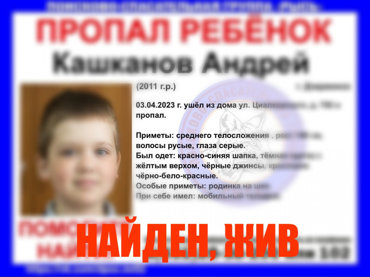 11-летний мальчик 11-летний мальчик, пропавший в Дзержинске, найден живым | Информационное  агентство «Время Н»