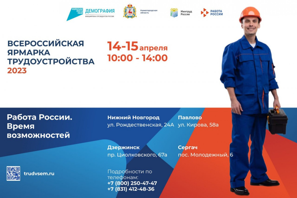 Почти шесть тысяч вакансий предложат нижегородские работодатели на Всероссийской ярмарке трудоустройства
