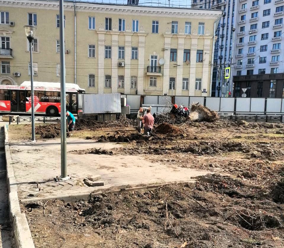 Электроподстанцию возводят на площади Свободы в Нижнем Новгороде