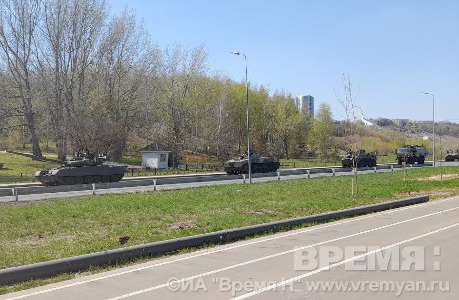 Репетиции Парада Победы начались в Нижнем Новгороде