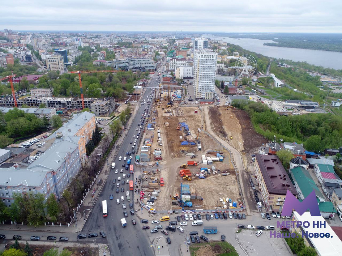 Опубликованы фото со строительной площадки метро «Сенная»