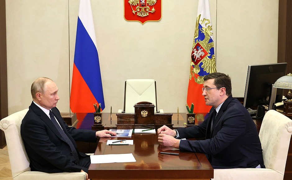 Путин поддержал Никитина в выдвижении на второй срок