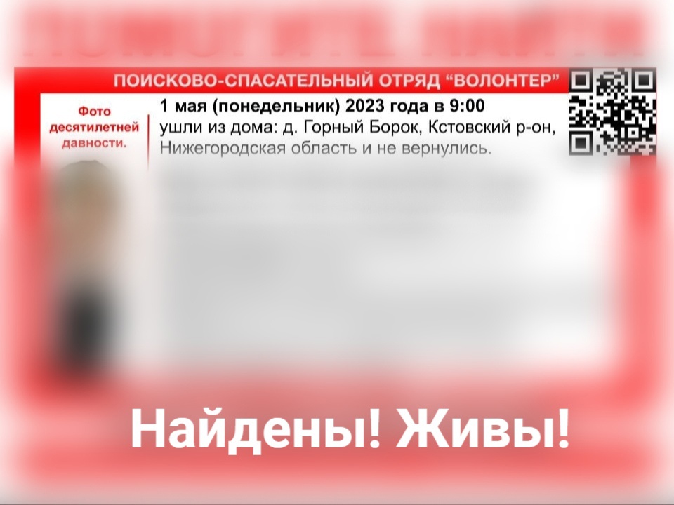 Пропавших в Нижегородской области Галину Мартынову и Александра Маремьянина нашли