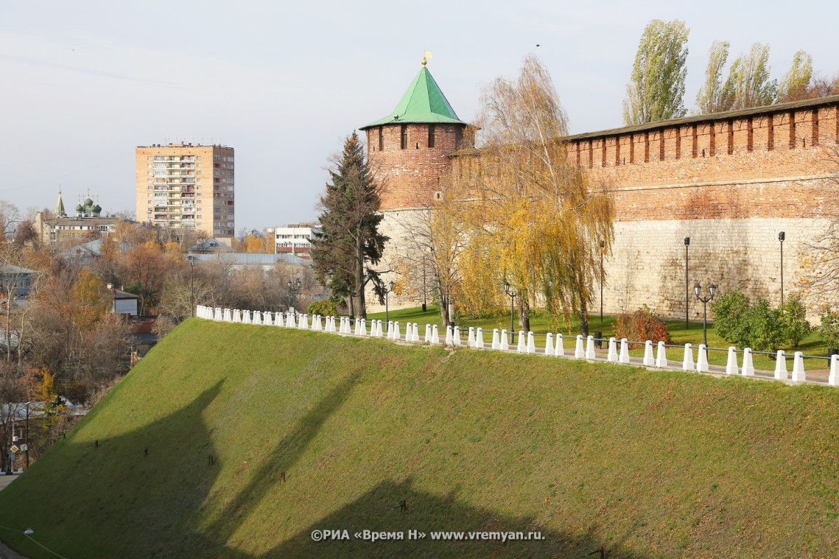 Стены и башни Нижегородского кремля украсит праздничная подсветка