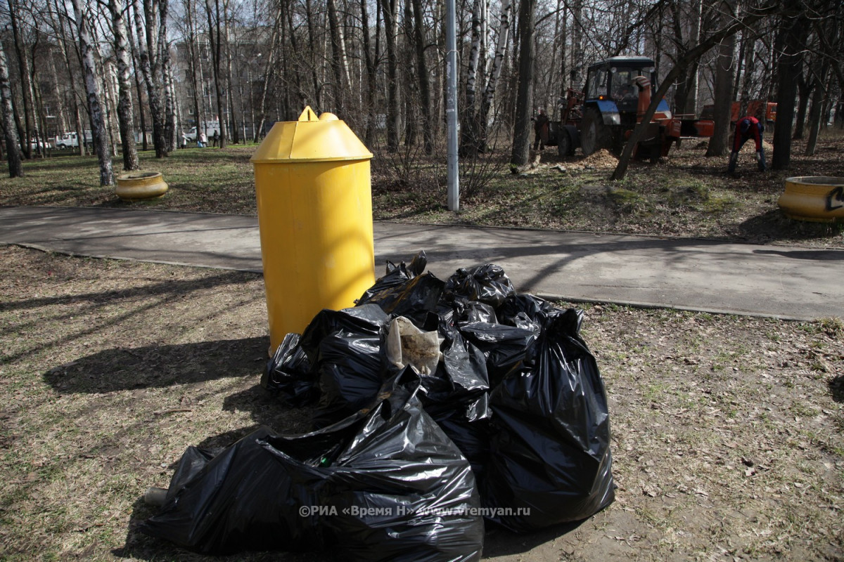 Нижегородцам напоминают правила обращения с мусором, собранным на субботниках