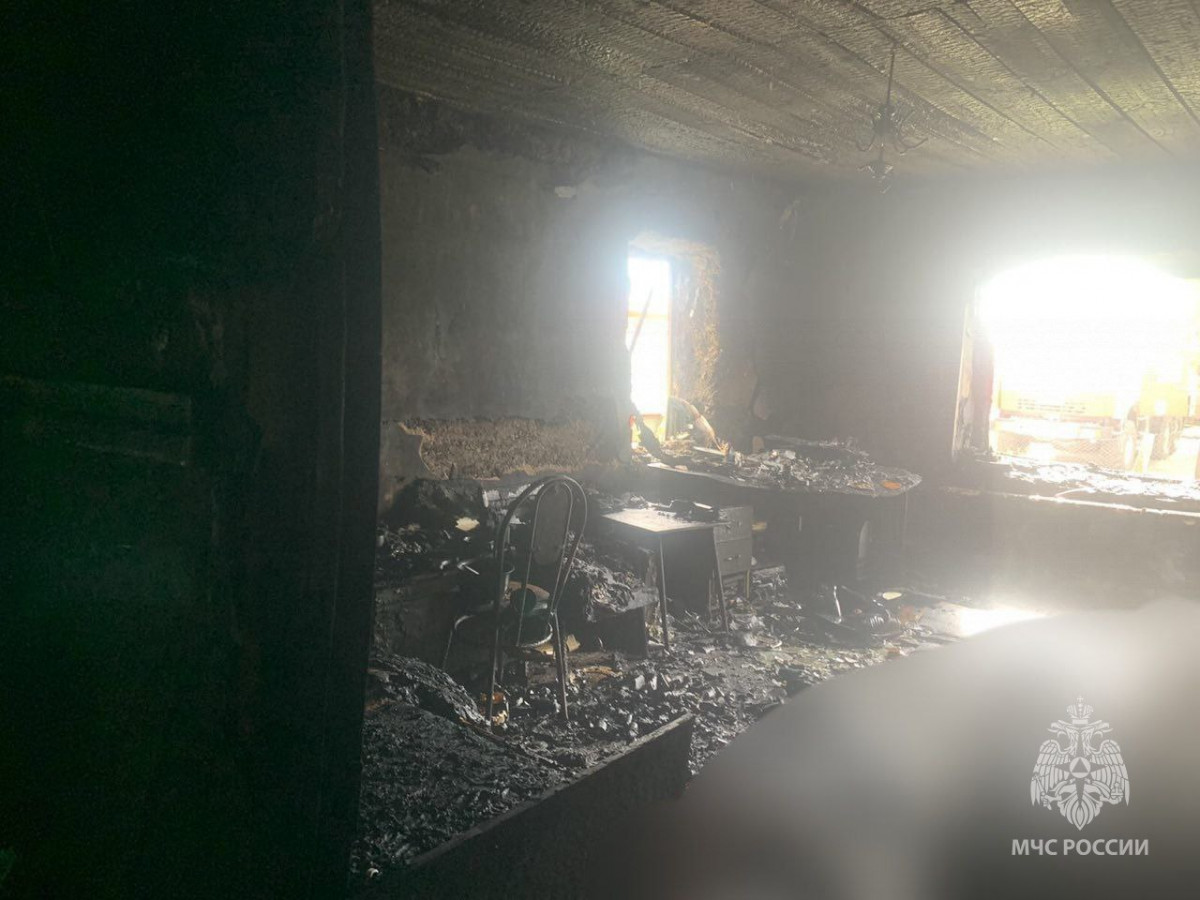 Женщина погибла на пожаре в частном доме в Сергаче