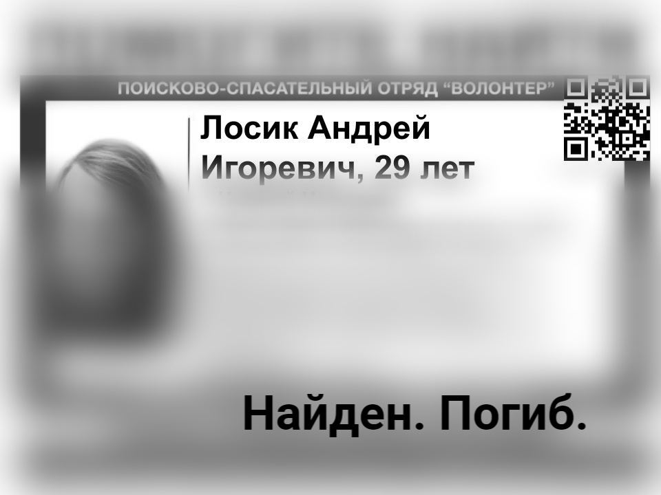 Пропавший в Нижнем Новгороде Андрей Лосик найден погибшим