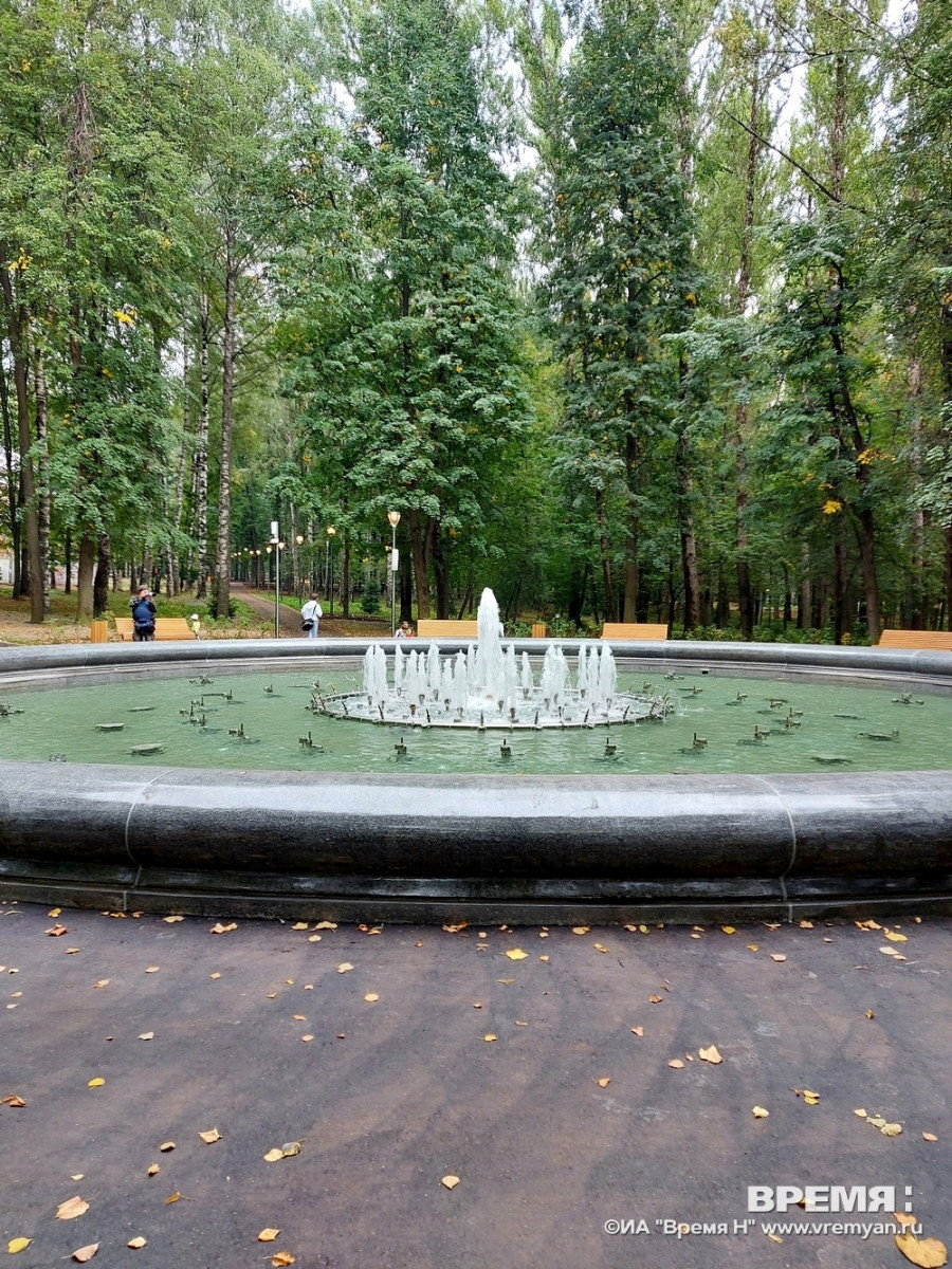 Большой фонтан в нижегородском парке «Швейцария» сегодня не работает