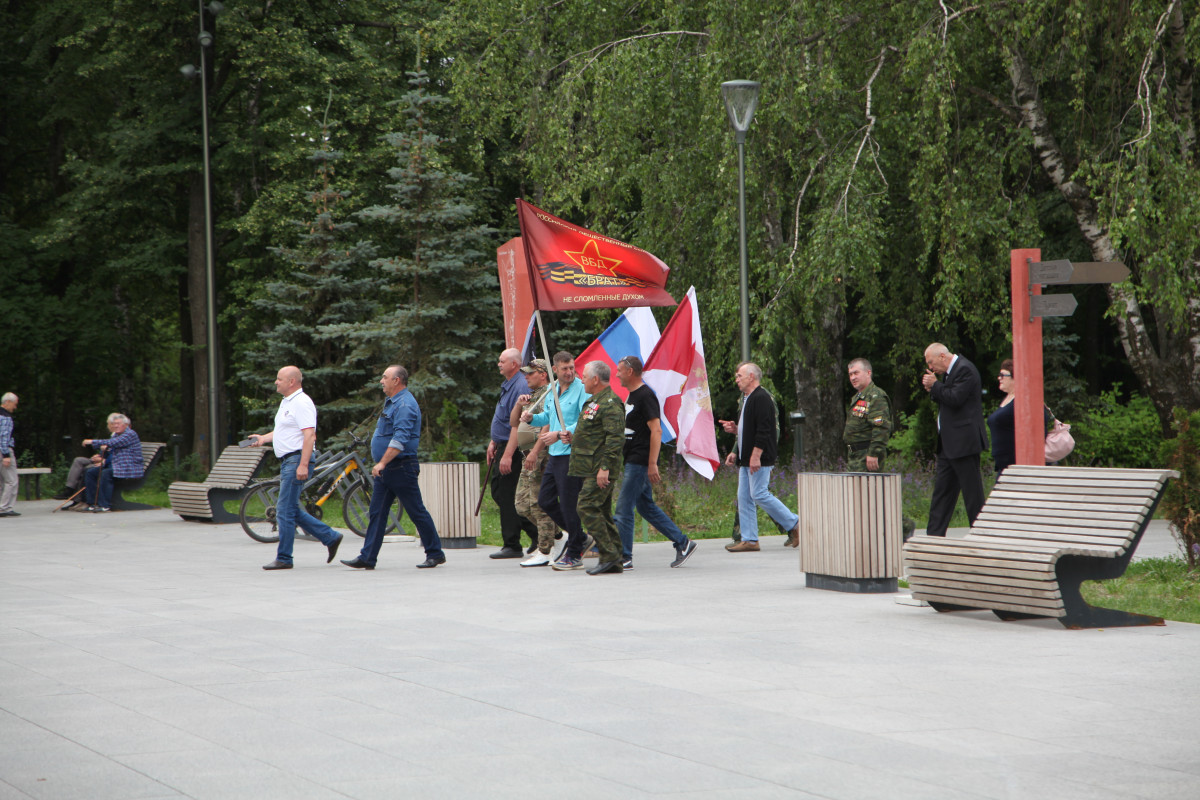 Митинг в память павших в Афганистане и Чечне нижегородцах прошел в парке «Швейцария»