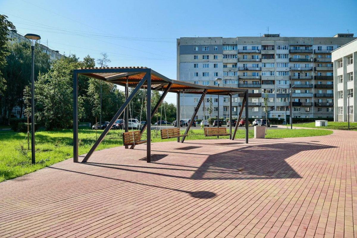 Два сквера благоустроили в Московском районе