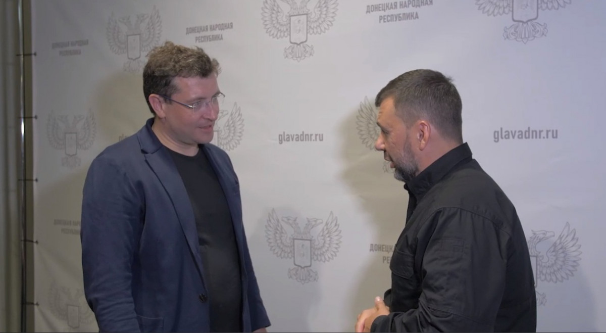 Глеб Никитин и Денис Пушилин провели рабочую встречу в ДНР