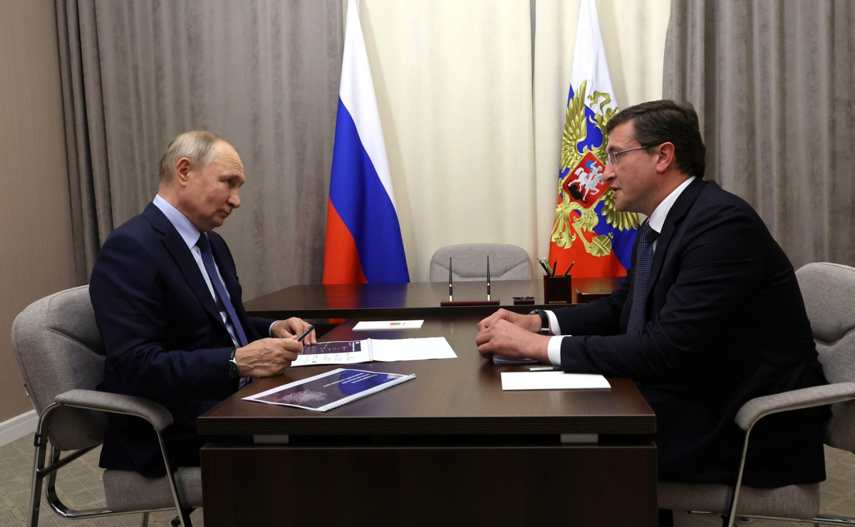 Глеб Никитин провел рабочую встречу с Президентом РФ Владимиром Путиным