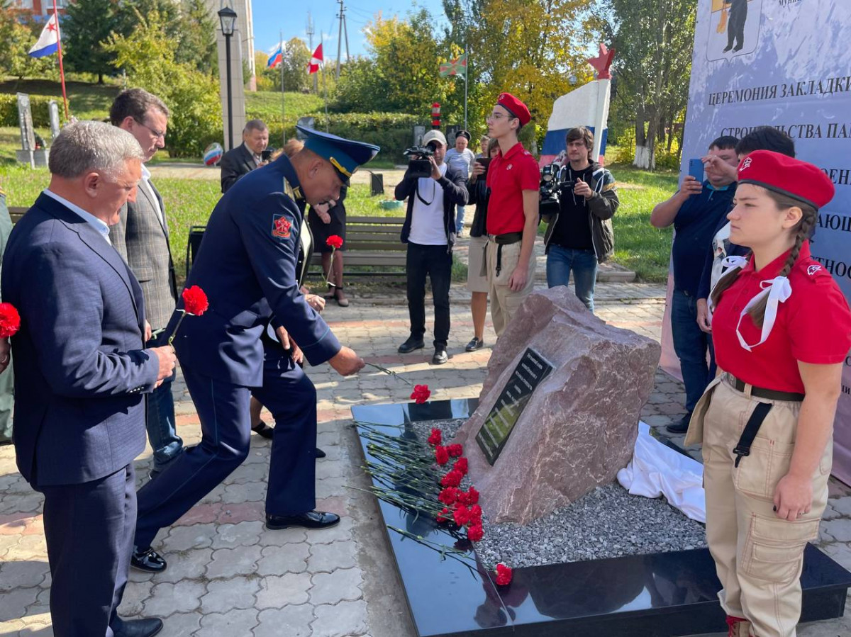 Памятный камень на месте будущего мемориала участникам СВО заложили в Сергаче