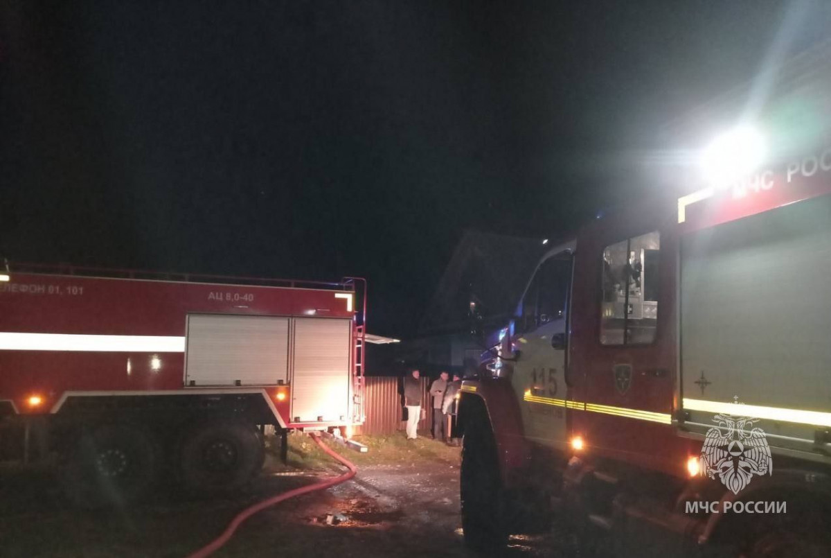 Мужчина погиб во время пожара в Семеновском районе Нижегородской области