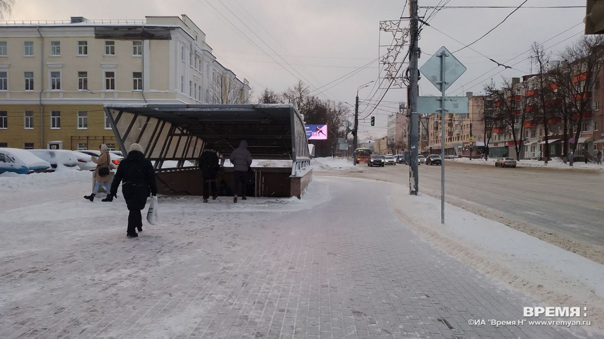 Подземный переход на Лядова превратился в ледяную горку