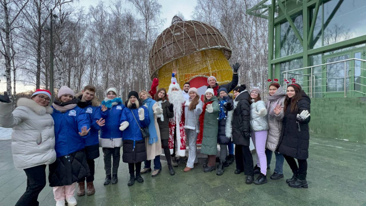 Нижегородские волонтеры организовали в парке «Швейцария» акцию «Здоровый — в Новый год!»
