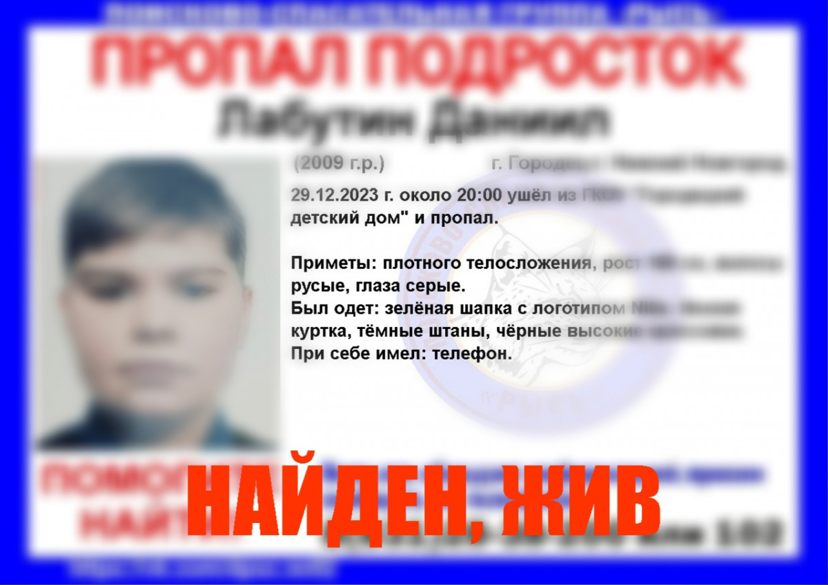 Подростки, пропавшие в Городце, найдены