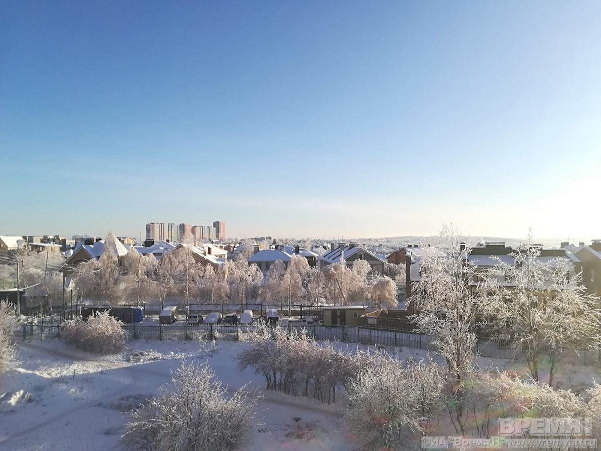 Снег и до −20°С ожидается в Нижнем Новгороде 6 января