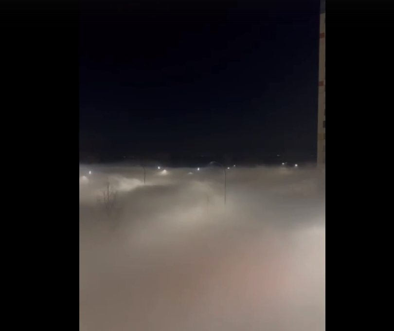 Природное явление «кипящая река» наблюдали жители Нижнего Новгорода