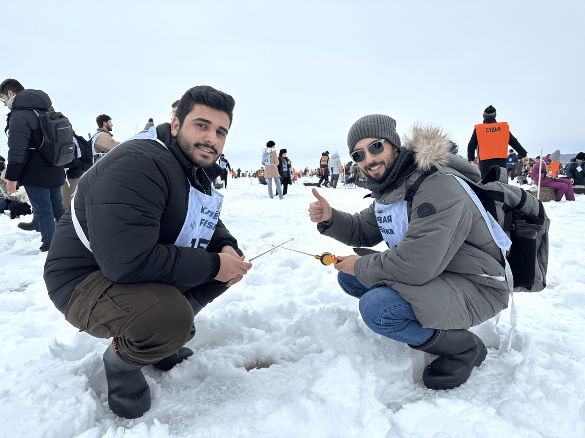 Студенты Мининского университета из Ирака, Сирии, Египта освоили зимнюю рыбалку