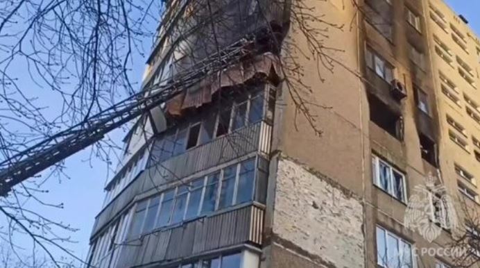 Опубликовано видео взрыва в доме на улице Фучика