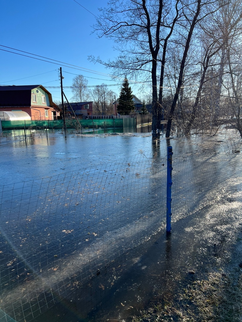Дома в Кантаурове затопило из-за резкого подъема воды в реке Линда