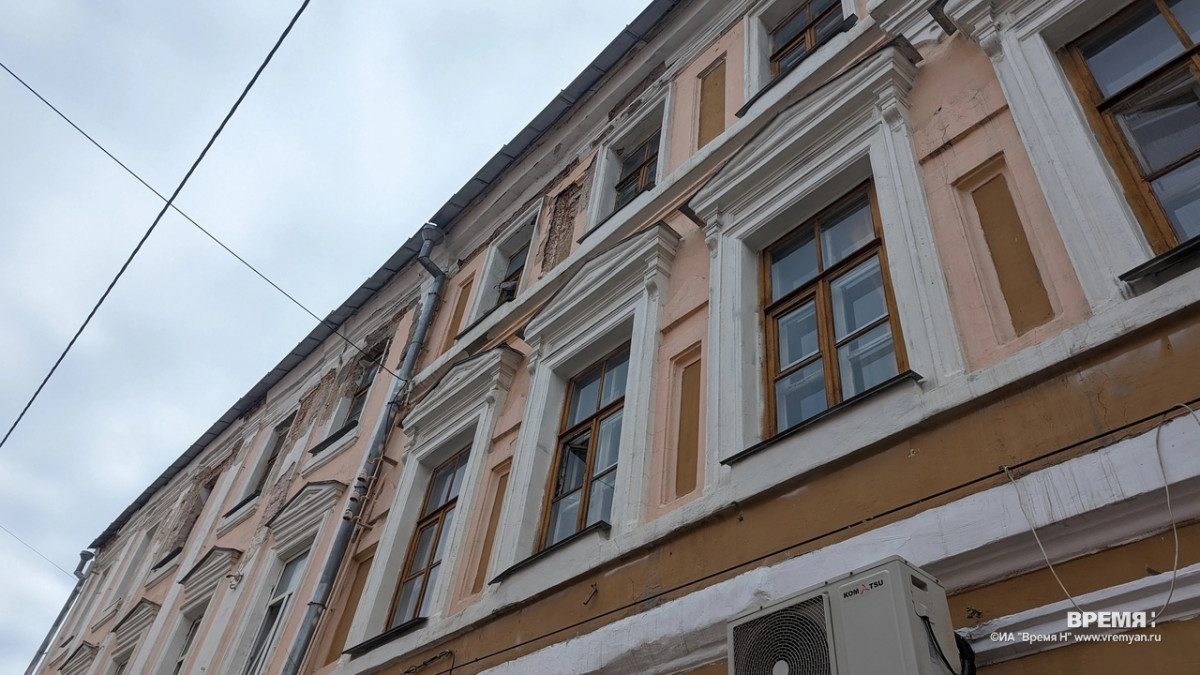 Жилой дом дореволюционной застройки разваливается в центре Нижнего Новгорода