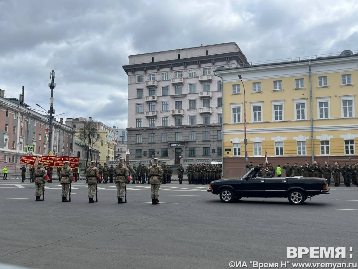 Опубликованы фото и видео с репетиции парада Победы в Нижнем Новгороде