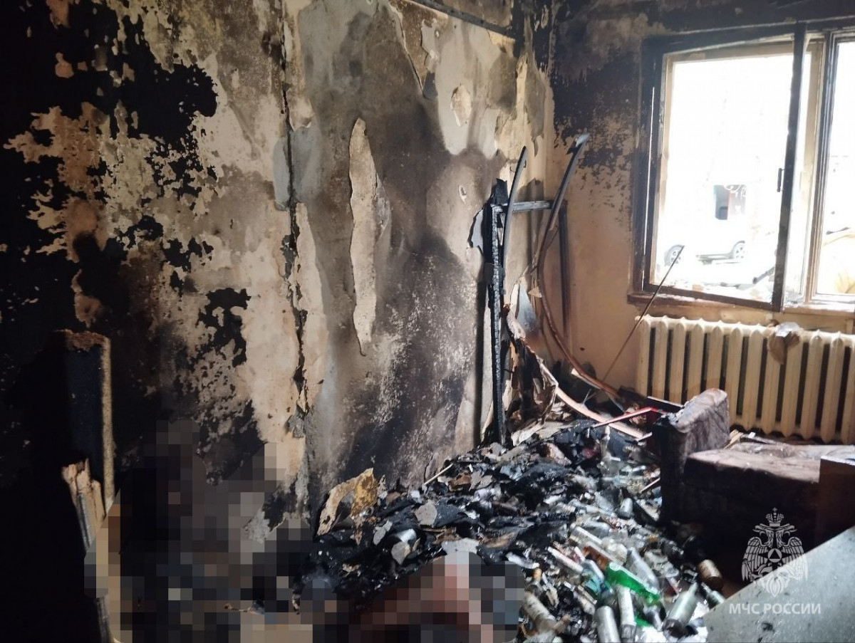Мужчина погиб на пожаре в Ильиногорске 2 мая