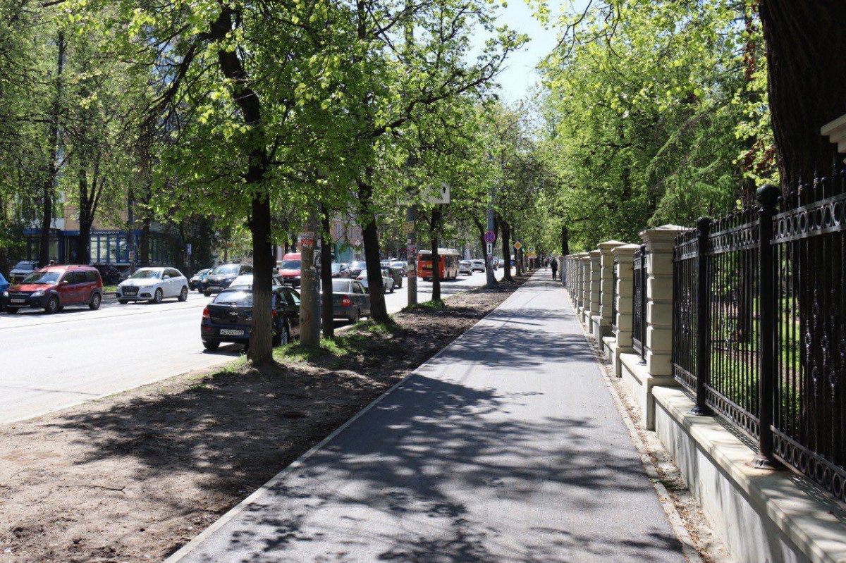 Тротуары на улице Белинского и возле канатной дороги отремонтировали по обращениям нижегородцев