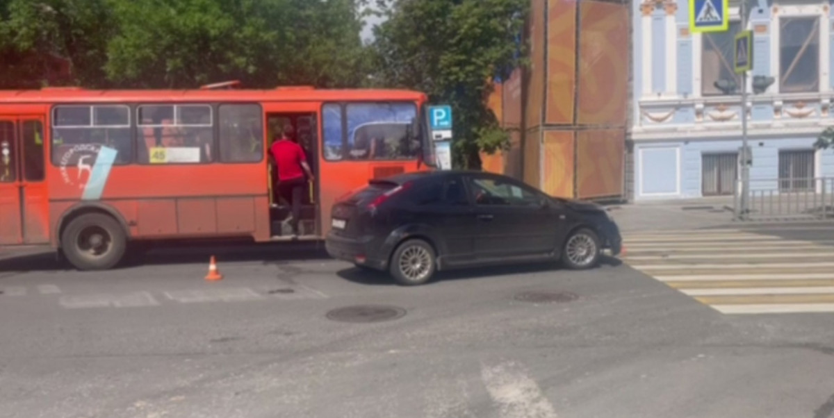 ДТП с участием автобуса произошло в центре Нижнего Новгорода