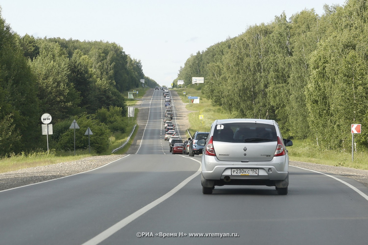 Огромные пробки образовались на выездах из Нижнего Новгорода 21 июня