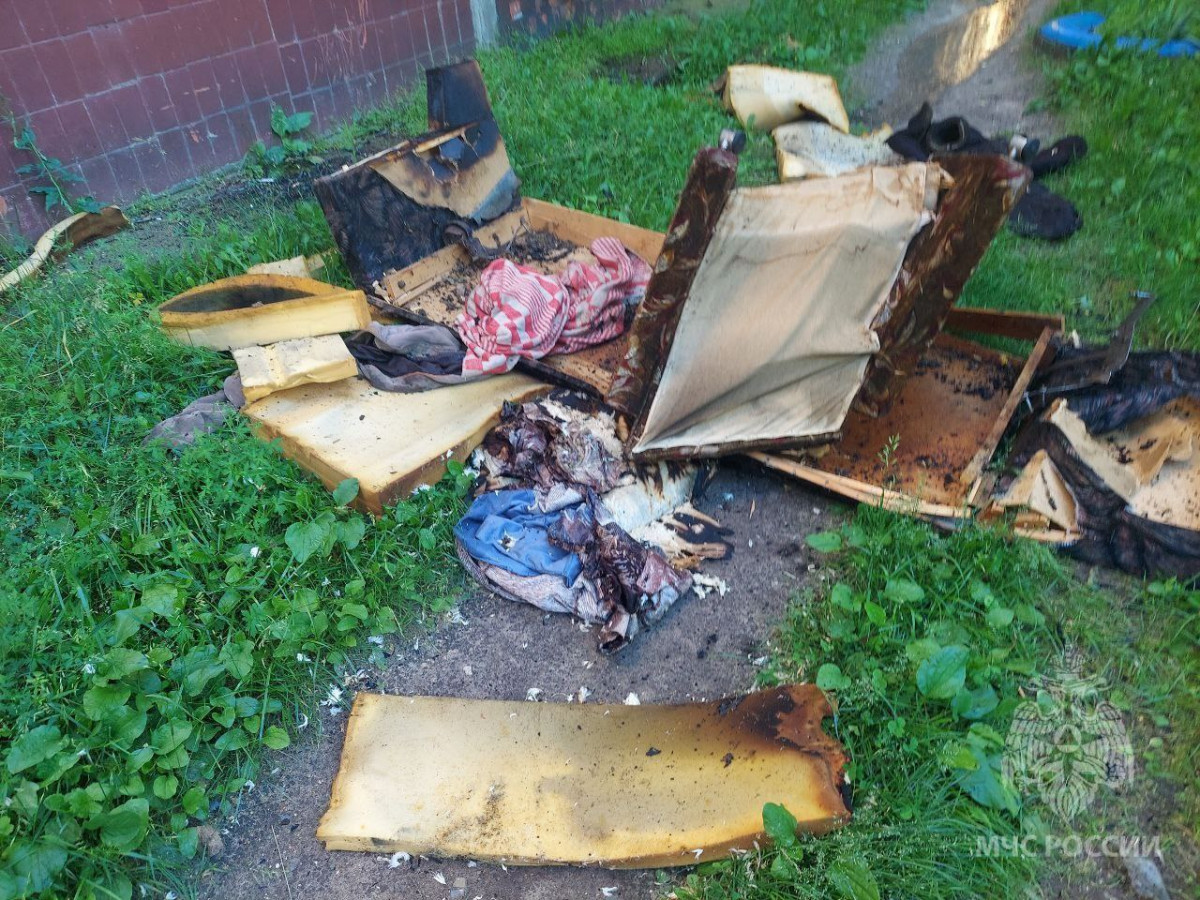 Мужчина пострадал в пожаре в Балахне Нижегородской области