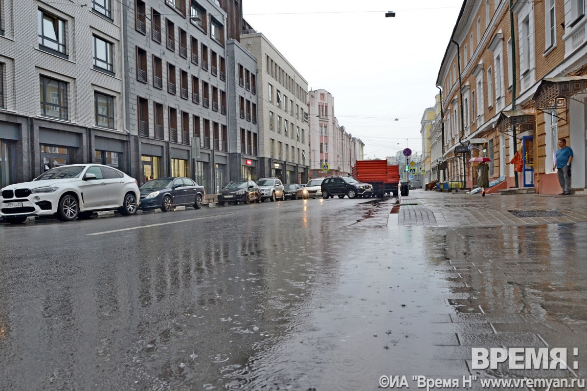 Спецтехника будет дежурить в период ливней в Нижнем Новгороде