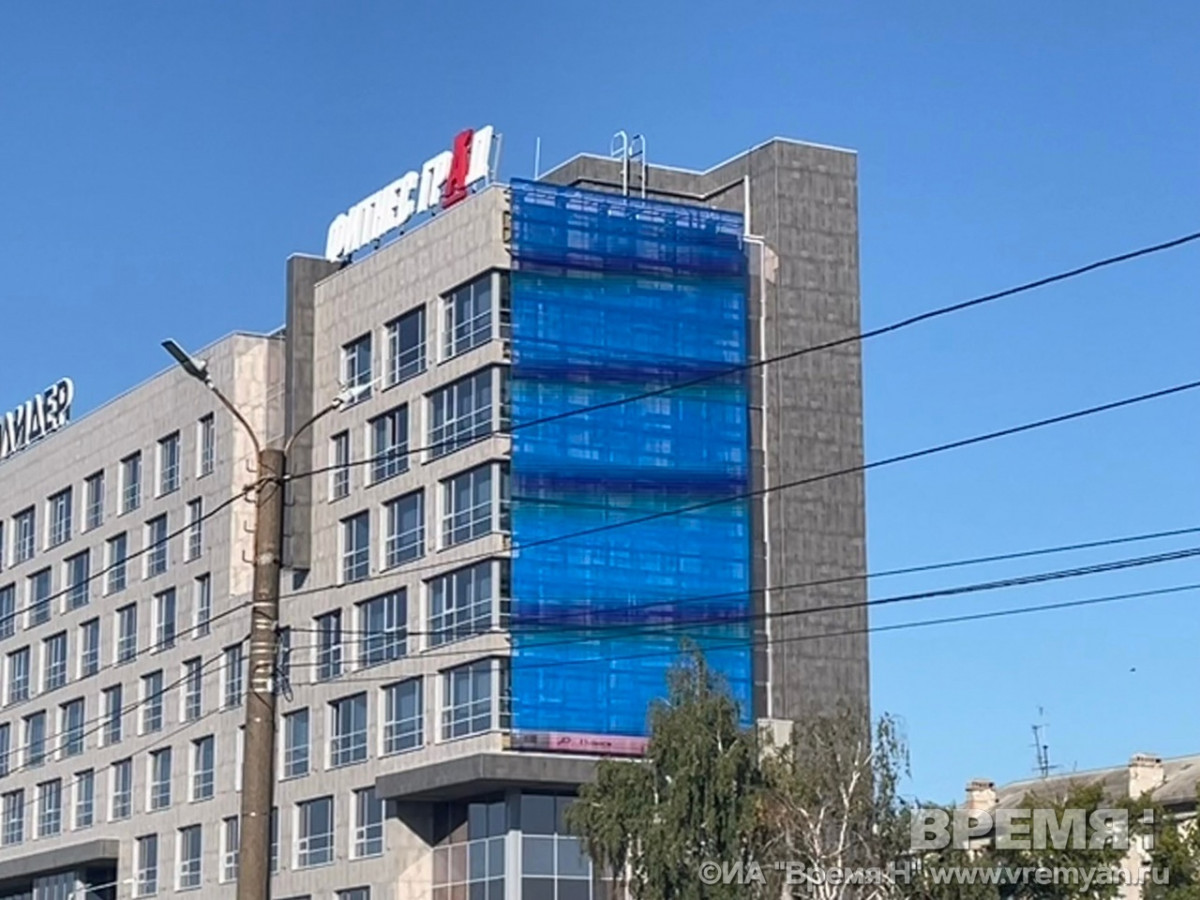 Еще один 3D-медиафасад начали монтировать в Нижнем Новгороде