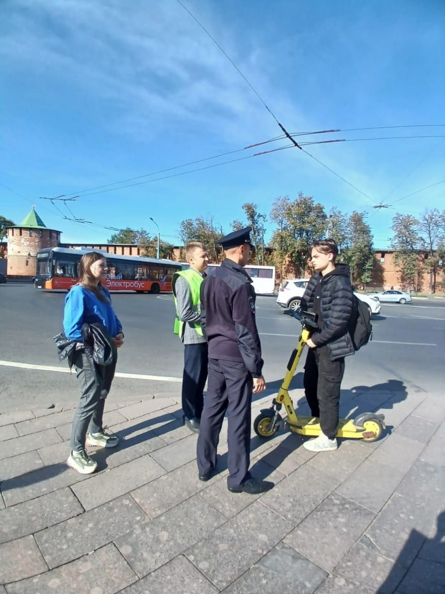 Троих самокатчиков оштрафовали в Нижнем Новгороде