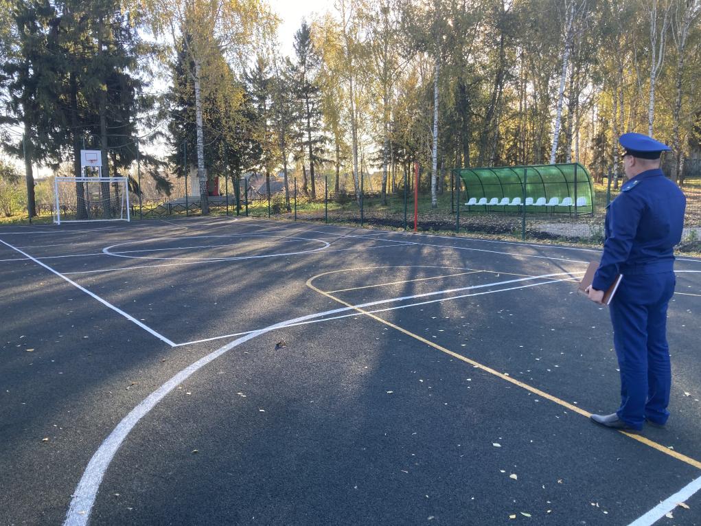 Новую спорт площадку установили в селе Григорово Нижегородской области