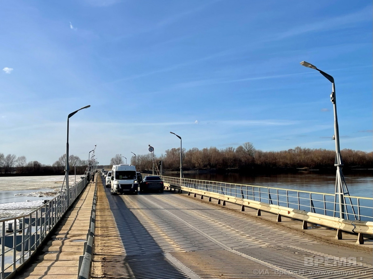 Движение по понтонному мосту в Павлове приостановят