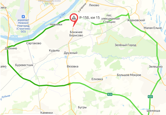 Движение ограничат на участке трассы Р-158 в Нижегородской области