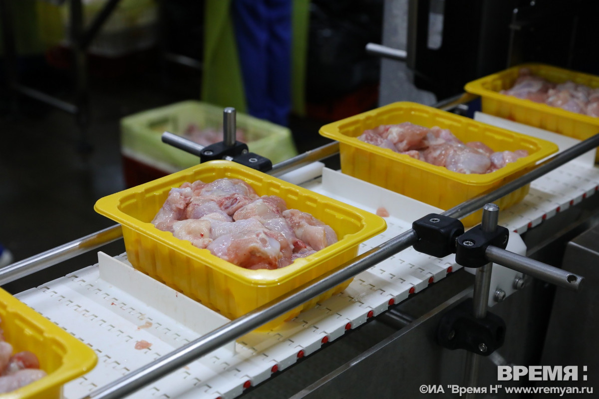 Производство продуктов в Нижегородской области выросло за 10 месяцев на 3,5%