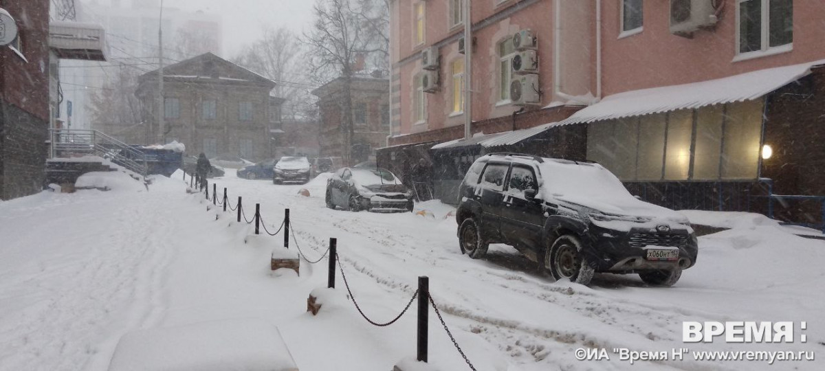 Сильный снегопад ожидается завтра в Нижнем Новгороде