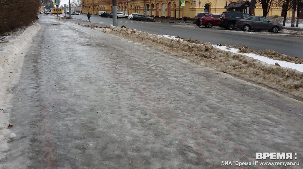 МЧС предупредило о гололеде местами по Нижегородской области