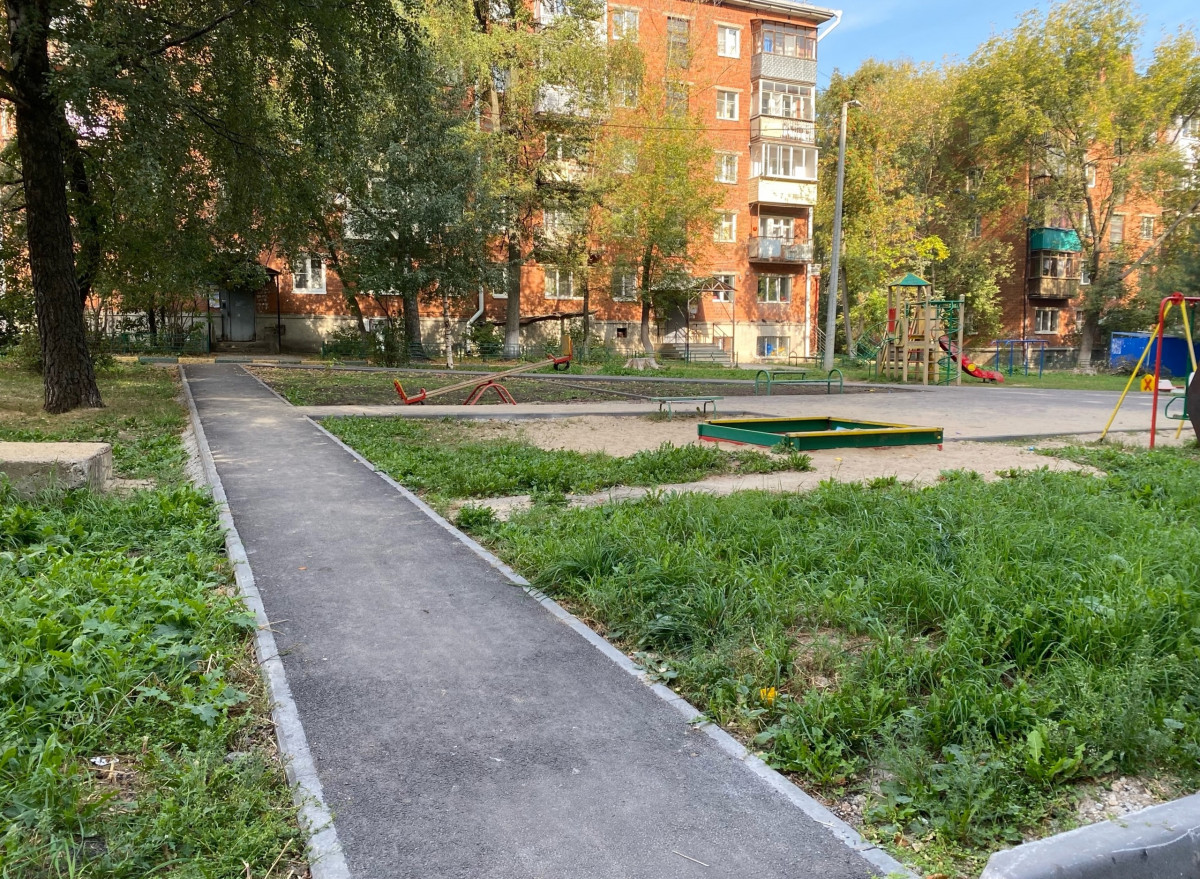 21 дворовую территорию благоустроили в 2024 году в Приокском районе