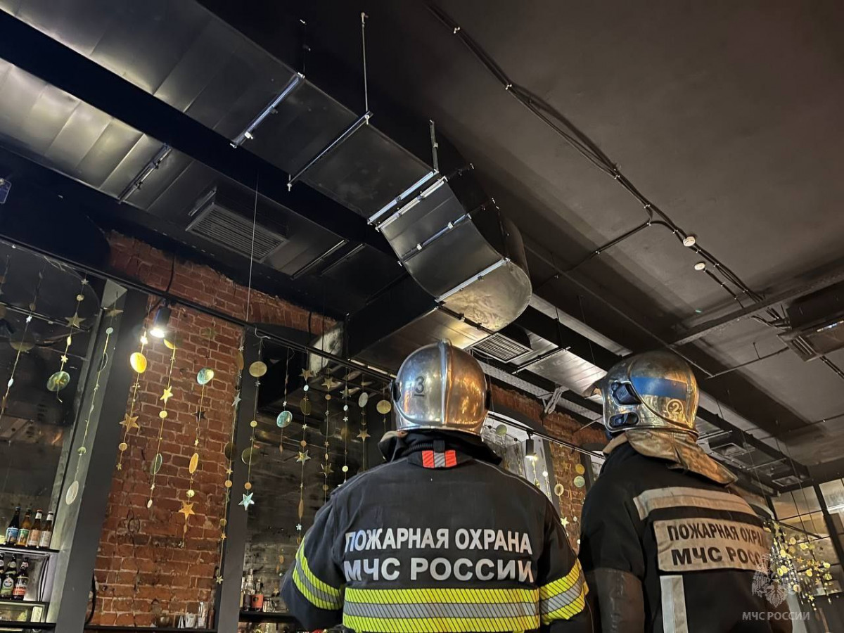 Пожар произошёл в ресторане «Искры» вечером 23 января